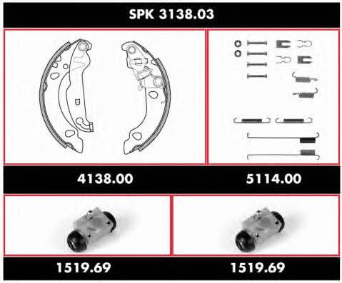 Remsa SPK 3138.03 Колодки тормозные барабанные, комплект SPK313803: Отличная цена - Купить в Польше на 2407.PL!