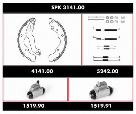  SPK 3141.00 Brake shoe set SPK314100: Buy near me in Poland at 2407.PL - Good price!
