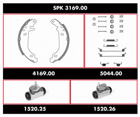  SPK 3169.00 Brake shoe set SPK316900: Buy near me in Poland at 2407.PL - Good price!