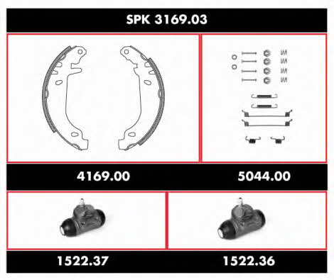  SPK 3169.03 Brake shoe set SPK316903: Buy near me in Poland at 2407.PL - Good price!