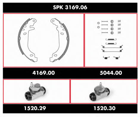  SPK 3169.06 Brake shoe set SPK316906: Buy near me in Poland at 2407.PL - Good price!