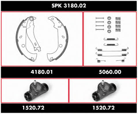 Remsa SPK 3180.02 Колодки тормозные барабанные, комплект SPK318002: Отличная цена - Купить в Польше на 2407.PL!