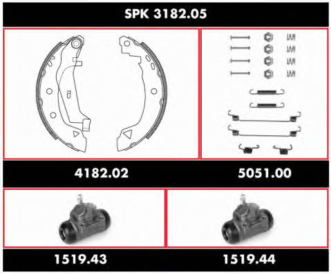 Remsa SPK 3182.05 Колодки тормозные барабанные, комплект SPK318205: Отличная цена - Купить в Польше на 2407.PL!