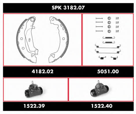 Remsa SPK 3182.07 Brake shoe set SPK318207: Buy near me in Poland at 2407.PL - Good price!