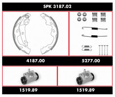 Remsa SPK 3187.02 Колодки гальмівні барабанні, комплект SPK318702: Приваблива ціна - Купити у Польщі на 2407.PL!