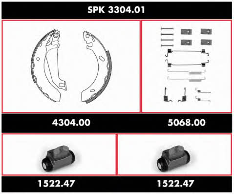 Remsa SPK 3304.01 Brake shoe set SPK330401: Buy near me in Poland at 2407.PL - Good price!