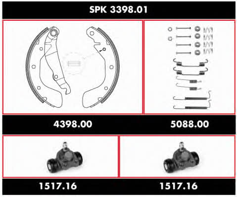 Remsa SPK 3398.01 Колодки тормозные барабанные, комплект SPK339801: Отличная цена - Купить в Польше на 2407.PL!
