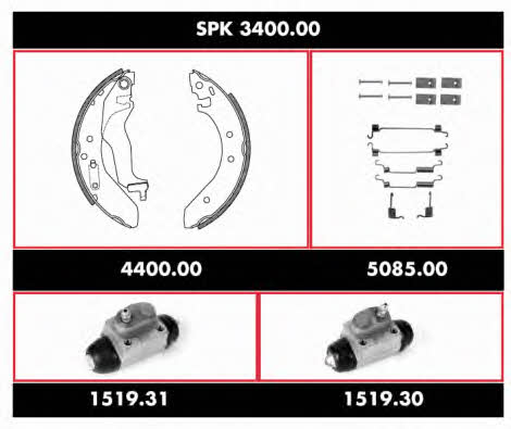 Remsa SPK 3400.00 Brake shoe set SPK340000: Buy near me in Poland at 2407.PL - Good price!