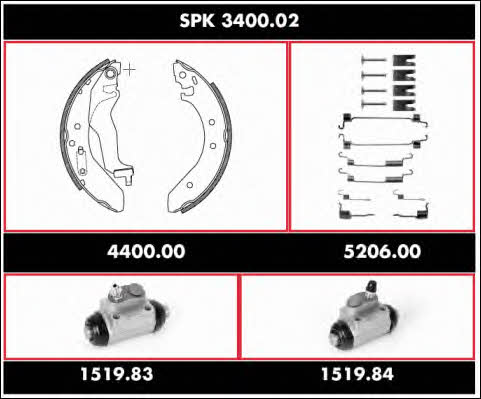 Remsa SPK 3400.02 Brake shoe set SPK340002: Buy near me in Poland at 2407.PL - Good price!