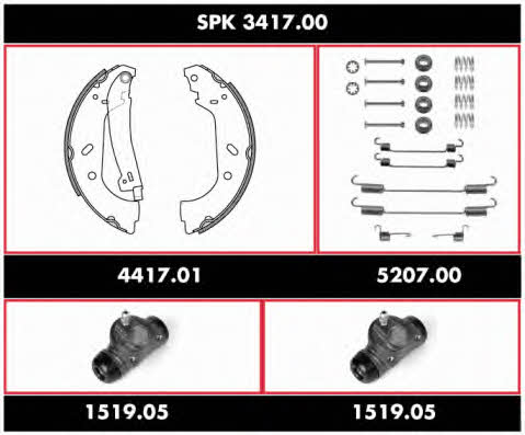Remsa SPK 3417.00 Колодки тормозные барабанные, комплект SPK341700: Отличная цена - Купить в Польше на 2407.PL!