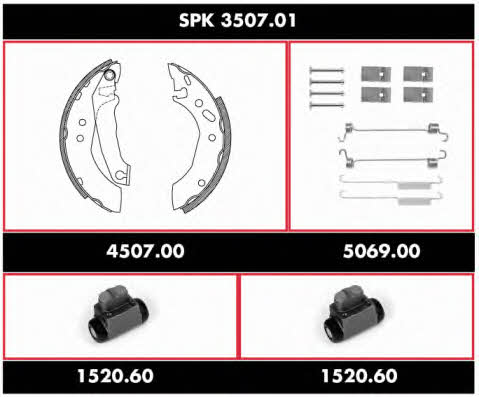 Remsa SPK 3507.01 Колодки тормозные барабанные, комплект SPK350701: Отличная цена - Купить в Польше на 2407.PL!