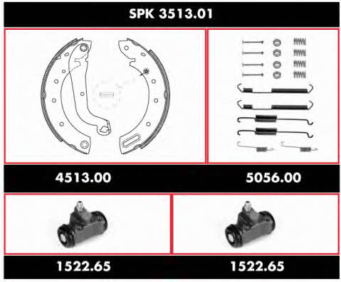 Remsa SPK 3513.01 Колодки тормозные барабанные, комплект SPK351301: Отличная цена - Купить в Польше на 2407.PL!