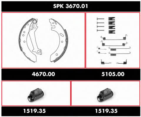 Remsa SPK 3670.01 Bremsbackensatz SPK367001: Kaufen Sie zu einem guten Preis in Polen bei 2407.PL!