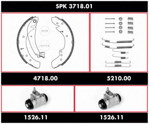 Remsa SPK 3718.01 Колодки гальмівні барабанні, комплект SPK371801: Купити у Польщі - Добра ціна на 2407.PL!