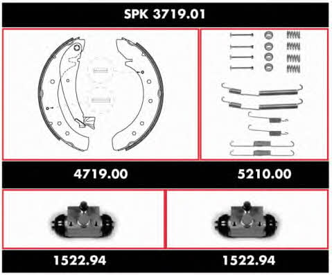 Remsa SPK 3719.01 Brake shoe set SPK371901: Buy near me in Poland at 2407.PL - Good price!