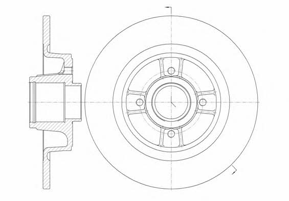 Remsa 6698.00 Rear brake disc, non-ventilated 669800: Buy near me in Poland at 2407.PL - Good price!