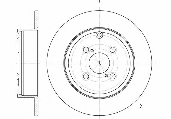 Remsa 6705.00 Rear brake disc, non-ventilated 670500: Buy near me in Poland at 2407.PL - Good price!