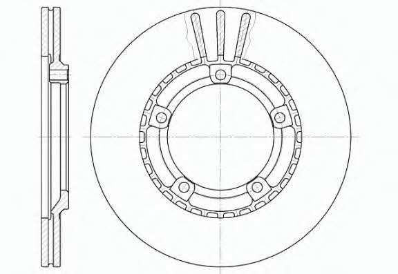 Remsa 6870.10 Front brake disc ventilated 687010: Buy near me in Poland at 2407.PL - Good price!