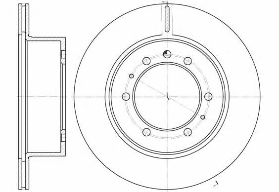 Remsa 6926.10 Rear ventilated brake disc 692610: Buy near me in Poland at 2407.PL - Good price!