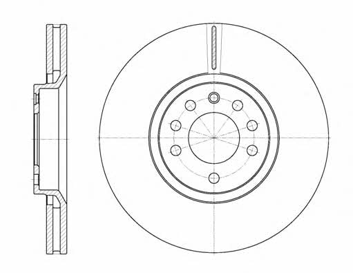 Remsa 6944.10 Front brake disc ventilated 694410: Buy near me in Poland at 2407.PL - Good price!