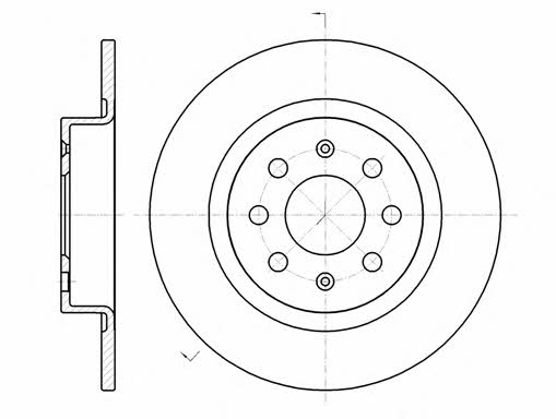 Remsa 6983.00 Bremsscheibe hinten, unbelüftet 698300: Kaufen Sie zu einem guten Preis in Polen bei 2407.PL!