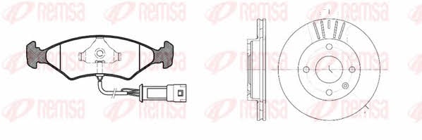 Remsa 8119.02 Диски тормозные с колодками передние вентилируемые, комплект 811902: Отличная цена - Купить в Польше на 2407.PL!