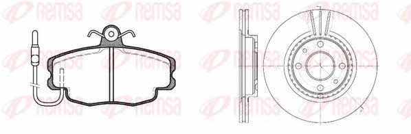 Remsa 8141.02 Front ventilated brake discs with pads, set 814102: Buy near me in Poland at 2407.PL - Good price!