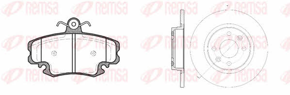 Remsa 8141.07 Bremsscheiben mit Belägen vorne unbelüftet, Satz 814107: Kaufen Sie zu einem guten Preis in Polen bei 2407.PL!