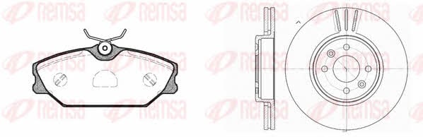 Remsa 8208.02 Front ventilated brake discs with pads, set 820802: Buy near me at 2407.PL in Poland at an Affordable price!