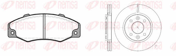 Remsa 8220.00 Front ventilated brake discs with pads, set 822000: Buy near me in Poland at 2407.PL - Good price!