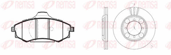 Remsa 8318.02 Bremsscheiben vorne innenbelüftet mit Belägen, Satz 831802: Kaufen Sie zu einem guten Preis in Polen bei 2407.PL!