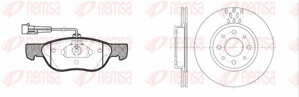 Remsa 8587.01 Front ventilated brake discs with pads, set 858701: Buy near me in Poland at 2407.PL - Good price!