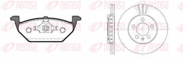 Remsa 8633.07 Front ventilated brake discs with pads, set 863307: Buy near me at 2407.PL in Poland at an Affordable price!