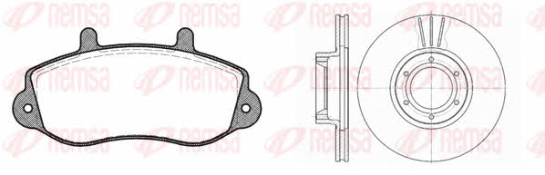 Remsa 8677.00 Front ventilated brake discs with pads, set 867700: Buy near me in Poland at 2407.PL - Good price!