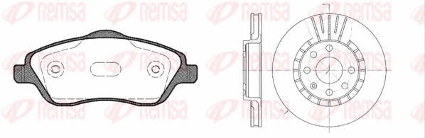  8774.04 Front ventilated brake discs with pads, set 877404: Buy near me in Poland at 2407.PL - Good price!