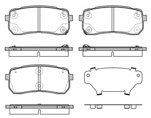 Remsa 1288.12 Brake Pad Set, disc brake 128812: Buy near me in Poland at 2407.PL - Good price!