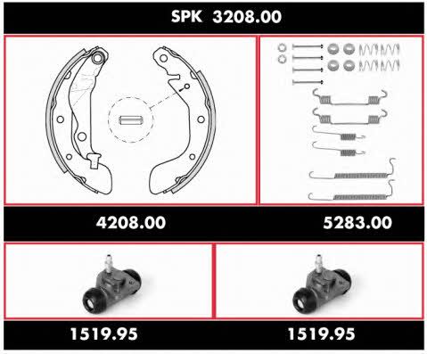  SPK 3208.00 Bremsbackensatz SPK320800: Kaufen Sie zu einem guten Preis in Polen bei 2407.PL!