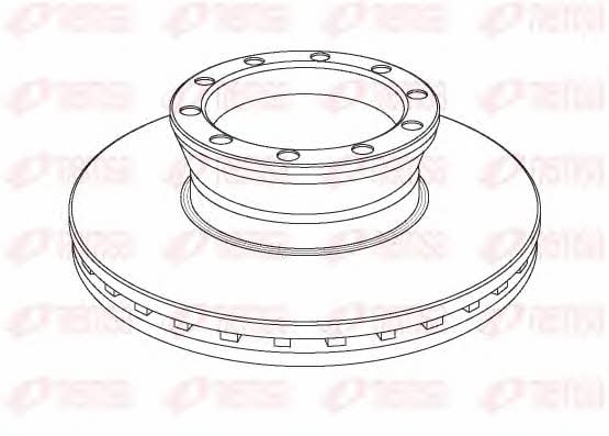 Remsa NCA1041.20 Front brake disc ventilated NCA104120: Buy near me in Poland at 2407.PL - Good price!