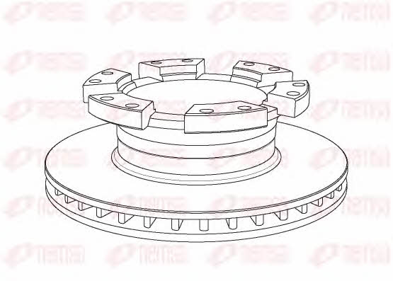 Remsa NCA1049.20 Front brake disc ventilated NCA104920: Buy near me in Poland at 2407.PL - Good price!