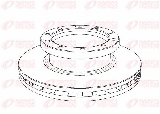 Remsa NCA1061.20 Front brake disc ventilated NCA106120: Buy near me in Poland at 2407.PL - Good price!