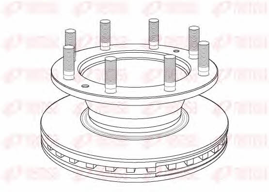 Remsa NCA1167.20 Front brake disc ventilated NCA116720: Buy near me in Poland at 2407.PL - Good price!