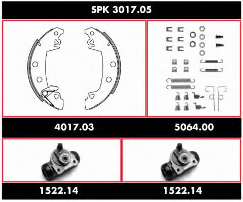 Remsa SPK 3017.05 Колодки тормозные барабанные, комплект SPK301705: Отличная цена - Купить в Польше на 2407.PL!