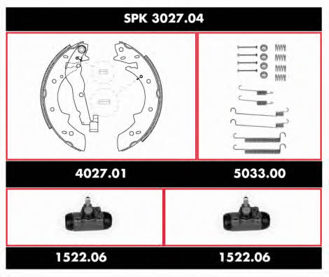 Remsa SPK 3027.04 Колодки тормозные барабанные, комплект SPK302704: Отличная цена - Купить в Польше на 2407.PL!