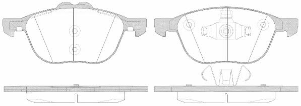 Remsa 1082.50 Brake Pad Set, disc brake 108250: Buy near me in Poland at 2407.PL - Good price!