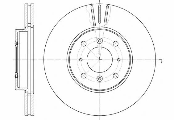 Remsa 61153.10 Front brake disc ventilated 6115310: Buy near me at 2407.PL in Poland at an Affordable price!