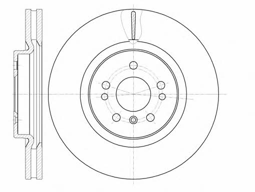 Remsa 61165.10 Front brake disc ventilated 6116510: Buy near me in Poland at 2407.PL - Good price!