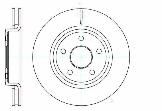 Remsa 61210.10 Innenbelüftete Bremsscheibe vorne 6121010: Bestellen Sie in Polen zu einem guten Preis bei 2407.PL!