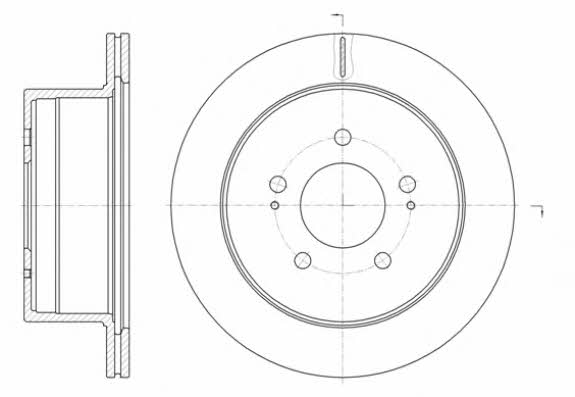 Remsa 61398.10 Rear ventilated brake disc 6139810: Buy near me in Poland at 2407.PL - Good price!