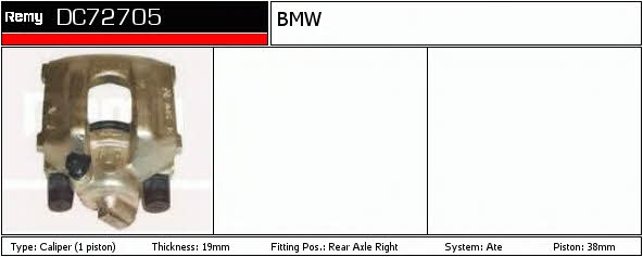 Remy DC72705 Bremssattel hinten rechts DC72705: Kaufen Sie zu einem guten Preis in Polen bei 2407.PL!