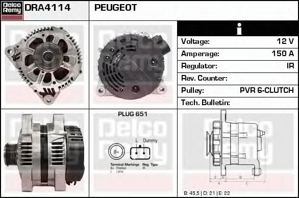 Remy DRA4114 Generator DRA4114: Bestellen Sie in Polen zu einem guten Preis bei 2407.PL!